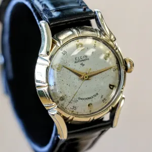 Vintage ELGIN Automatic Watch Durapower Shockmaster Ref. 6806 Wristwatch "Bottlecap"