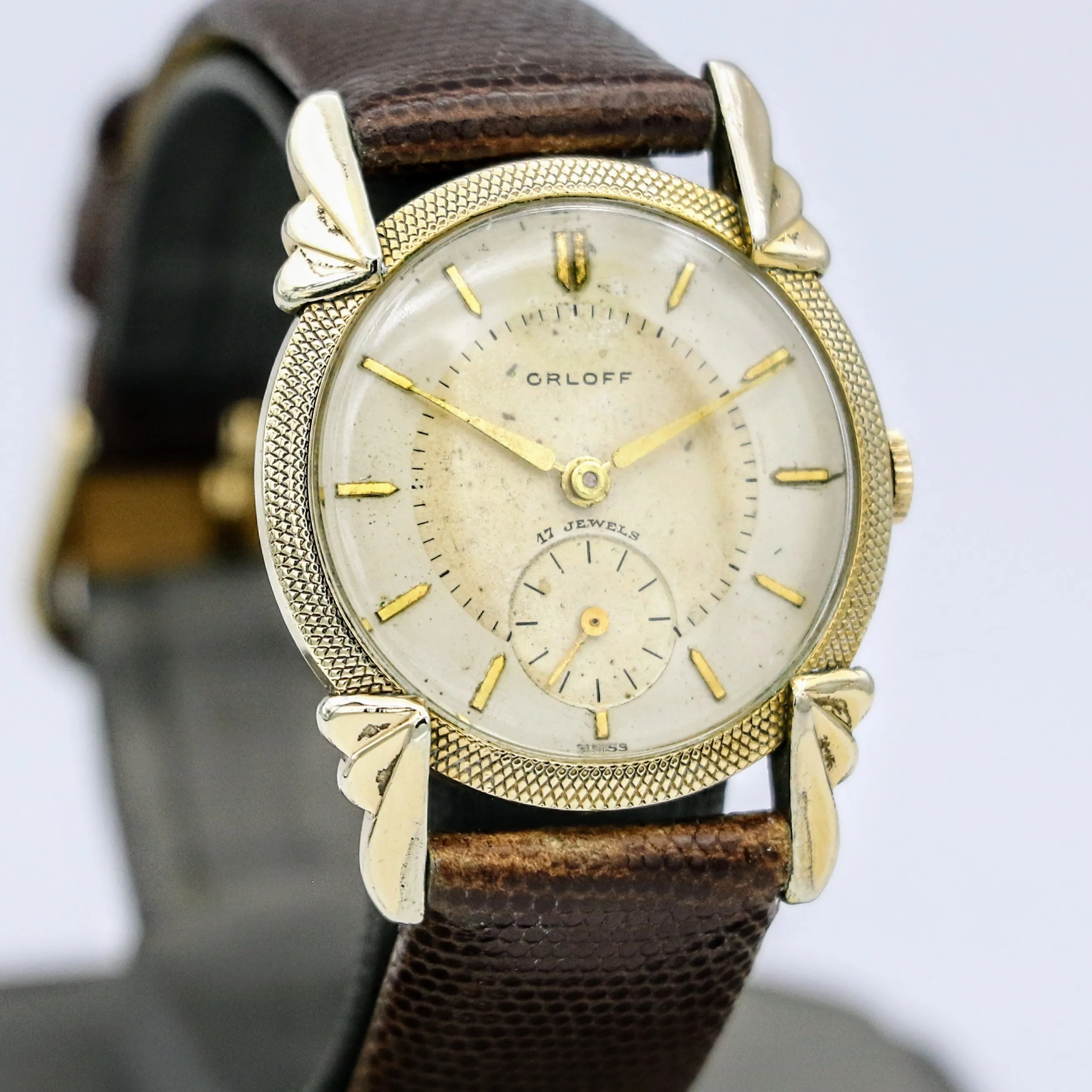 Vintage ORLOFF Watch Cal. AS 1002 (984) 17 Jewels Fancy Case & Lugs Swiss Made Wristwatch