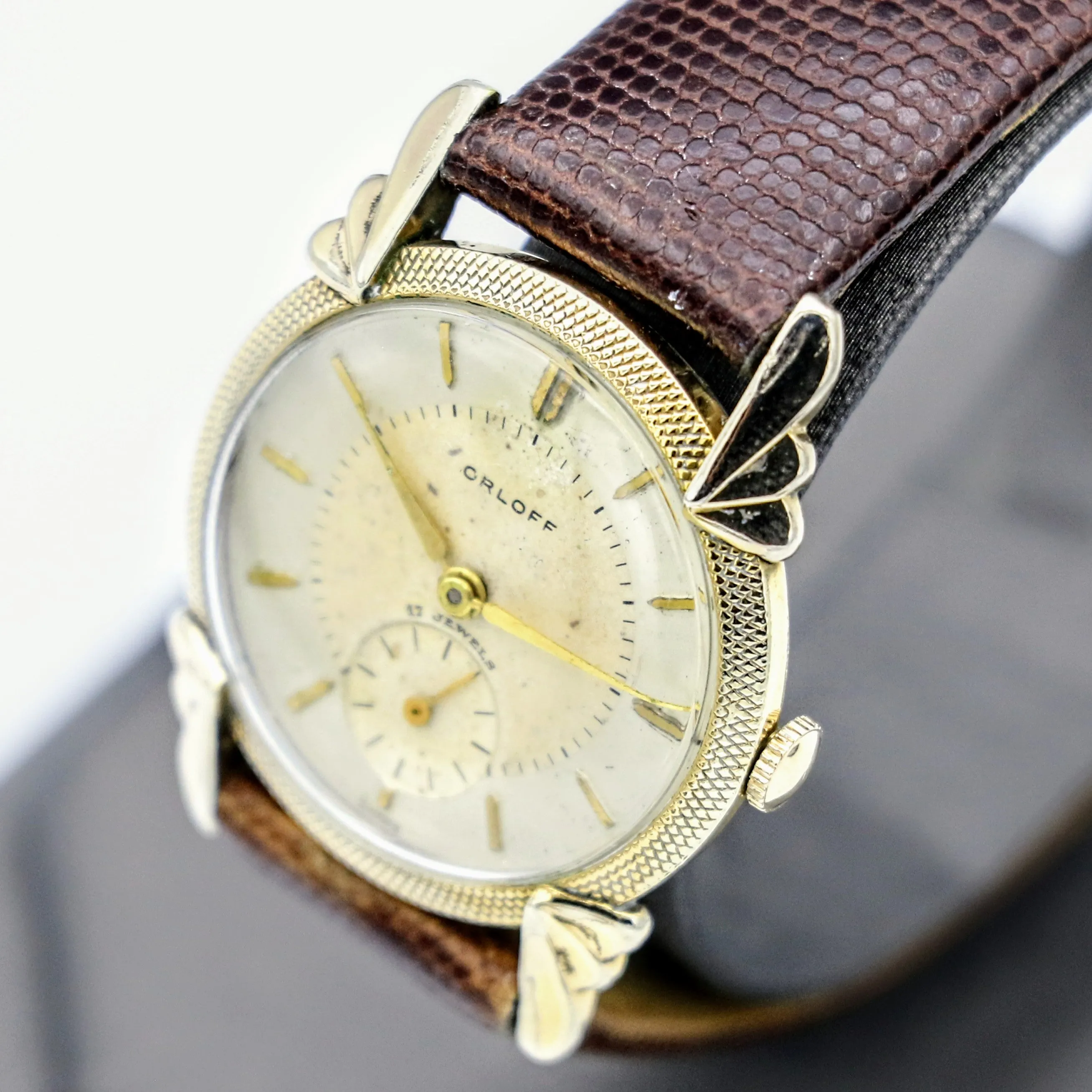 Vintage ORLOFF Watch Cal. AS 1002 (984) 17 Jewels Fancy Case & Lugs Swiss Made Wristwatch