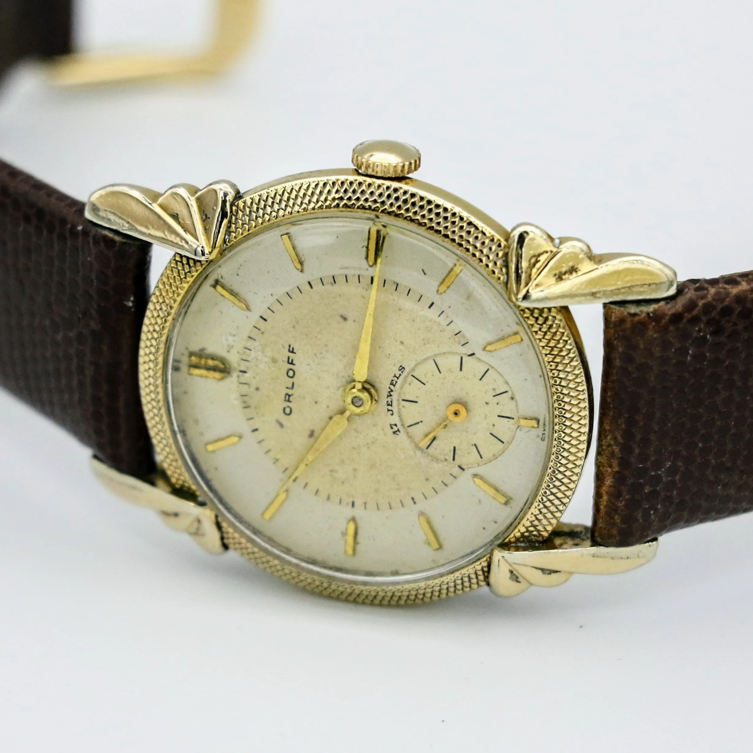 Vintage ORLOFF Watch Cal. AS 1002 (984) 17 Jewels Fancy Case & Lugs Swiss Made Wristwatch