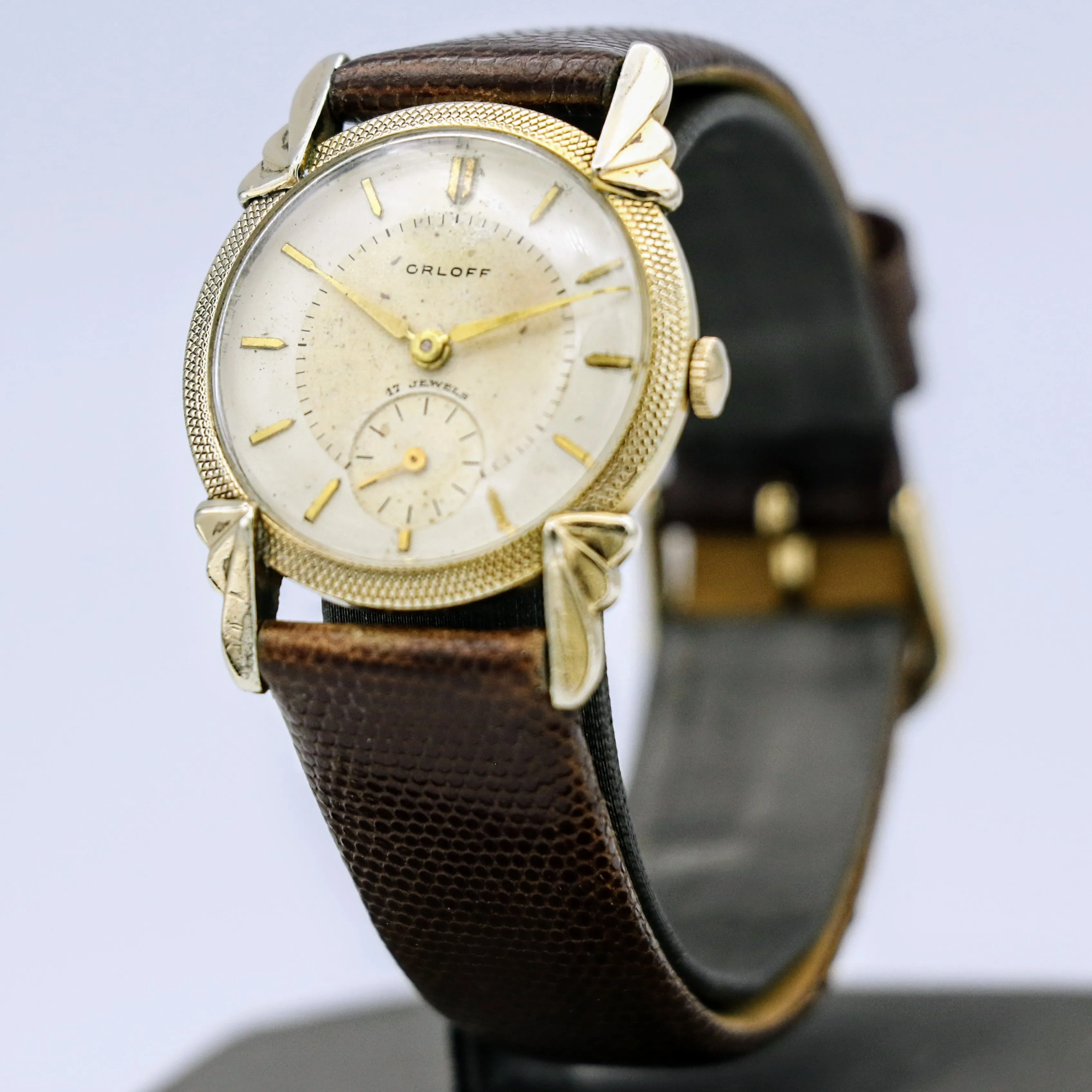Vintage ORLOFF Watch Cal. AS 1002 (984) 17 Jewels Fancy Case & Lugs Swiss Made Wristwatch
