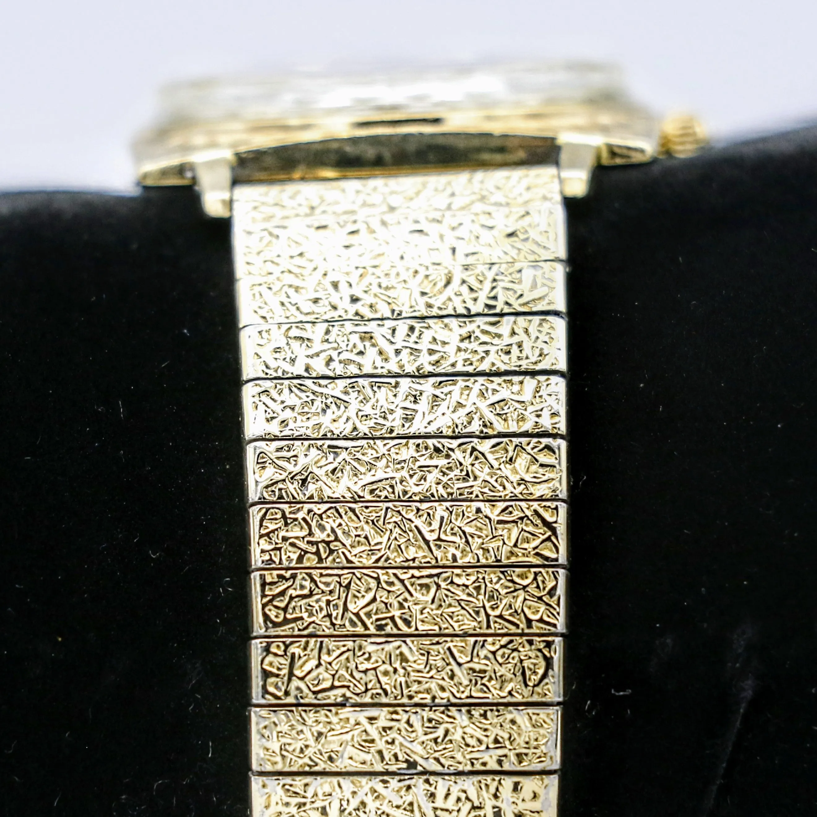 Vintage Wittnauer Wristwatch 10K GP Bezel Fancy Dial, 10K GF Bracelet