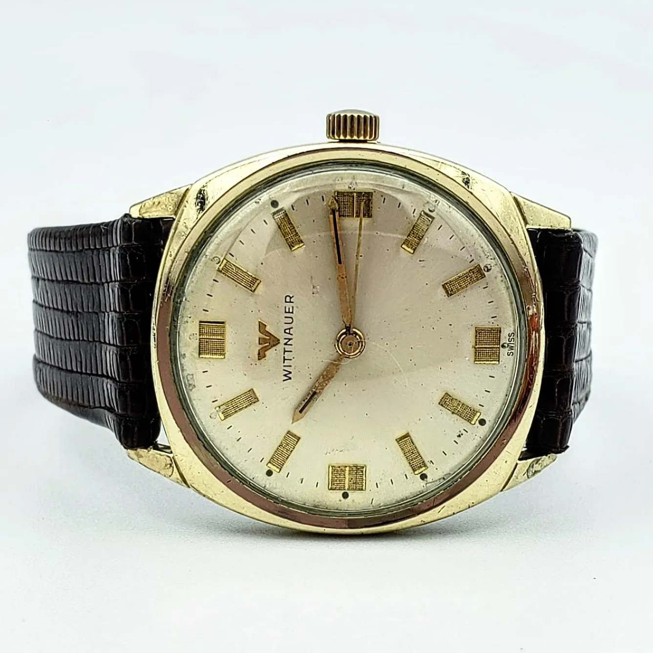 Vintage Wittnauer Wristwatch Swiss Caliber 11WSG2 17 Jewels Watch