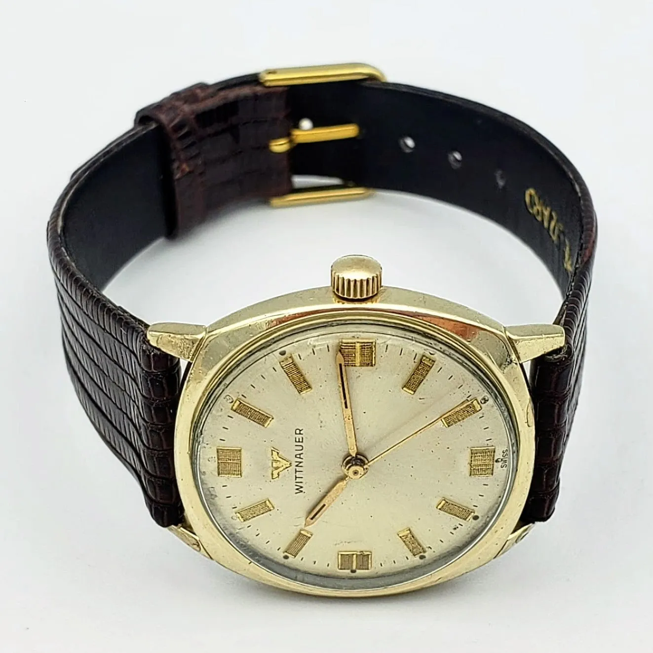 Vintage Wittnauer Wristwatch Swiss Caliber 11WSG2 17 Jewels Watch