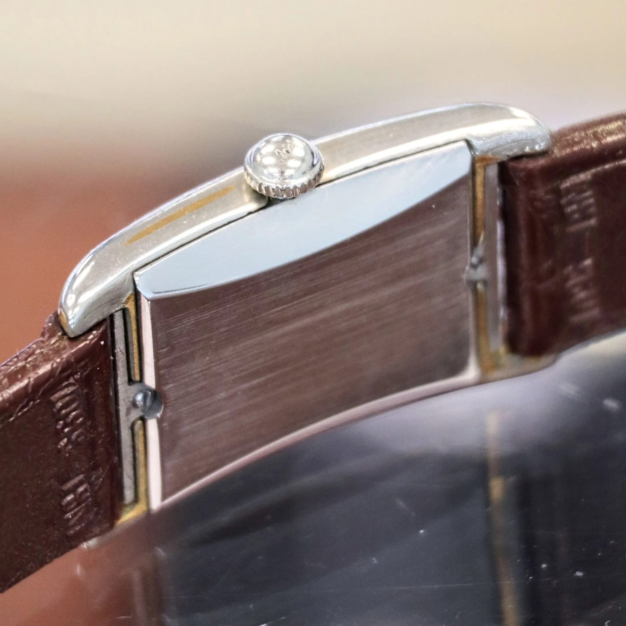 Vintage WYLER Incaflex Watch Mechanical Weatherproof Wristwatch Tank Case 23mm