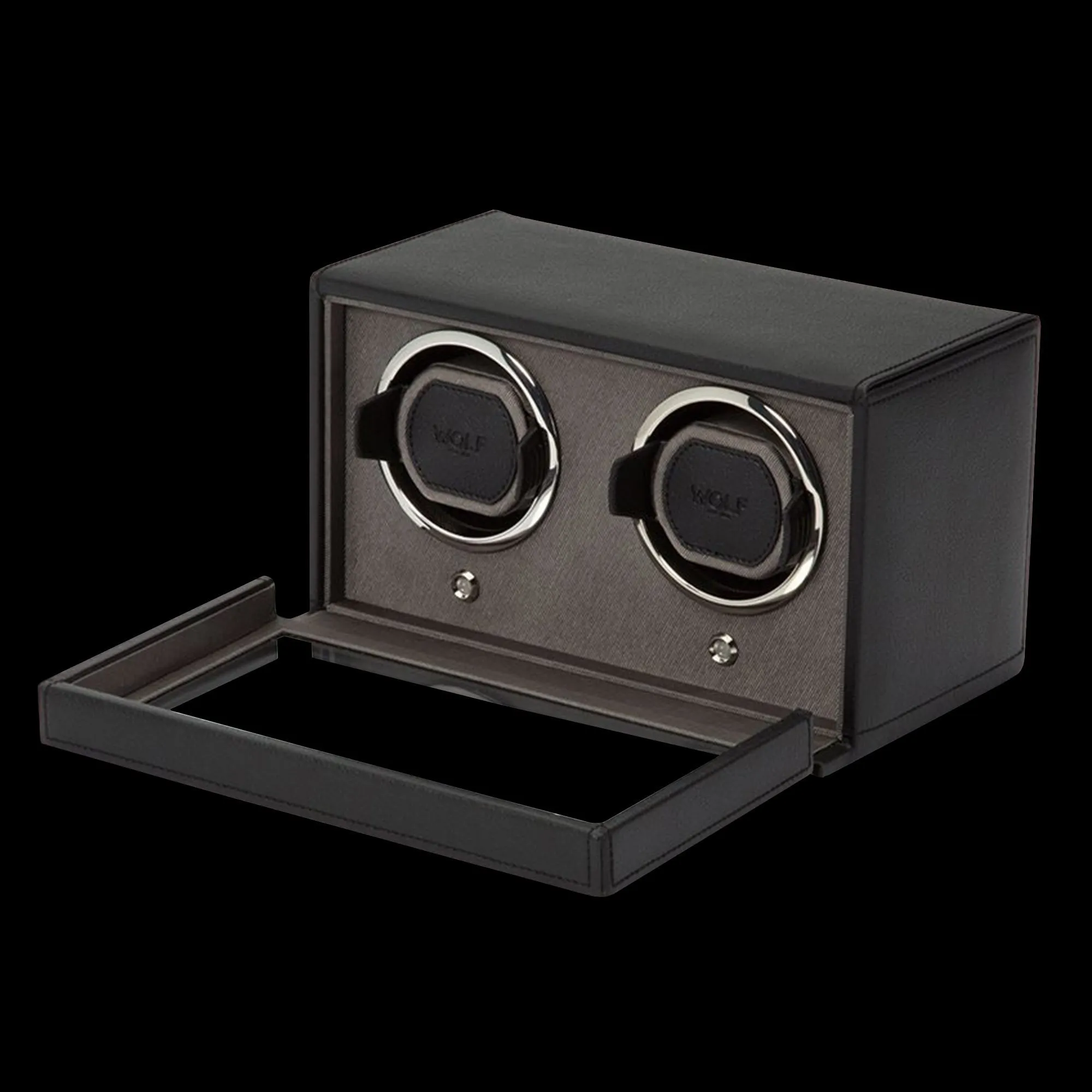 Wolf - Double Cub Winder with Cover Black