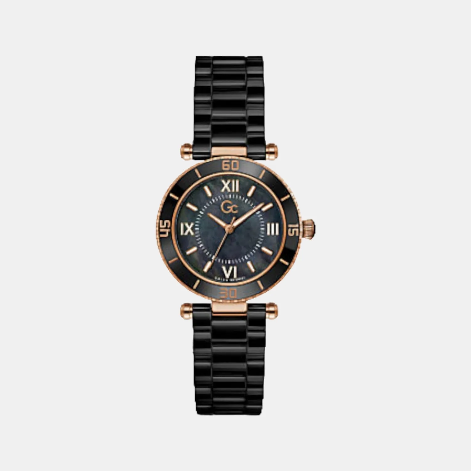 Women's Black Analog Stainless Steel Watch Z05006L2MF