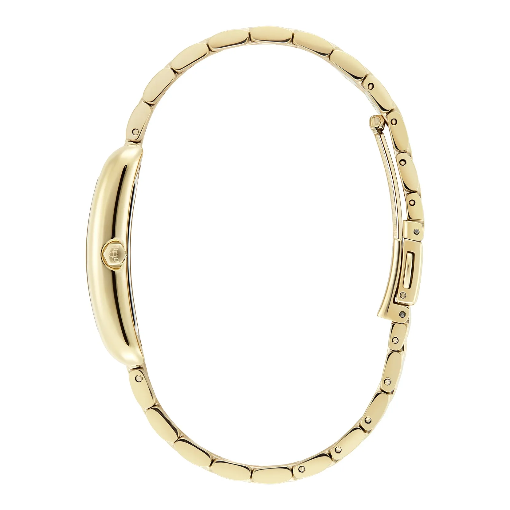 Womens Olivia Burton Gold/Forest Green Grove Tank Bracelet Watch